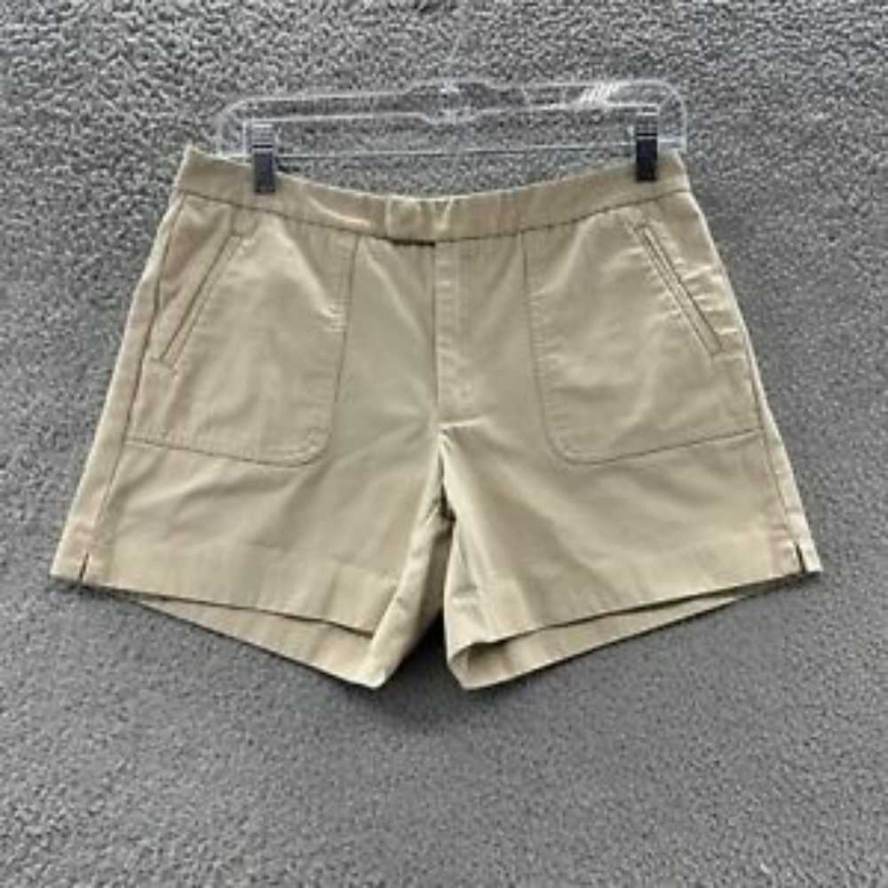 Banana Republic Shorts Women's 4 Tan Khaki Chino Shorts Ladies 4 - Picture 1 of 12